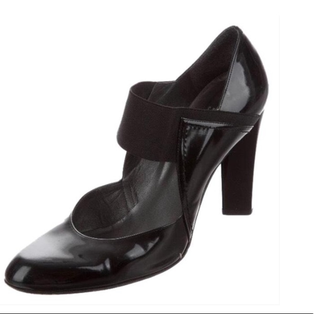 Stuart Weitzman Black Patent Leather Heels